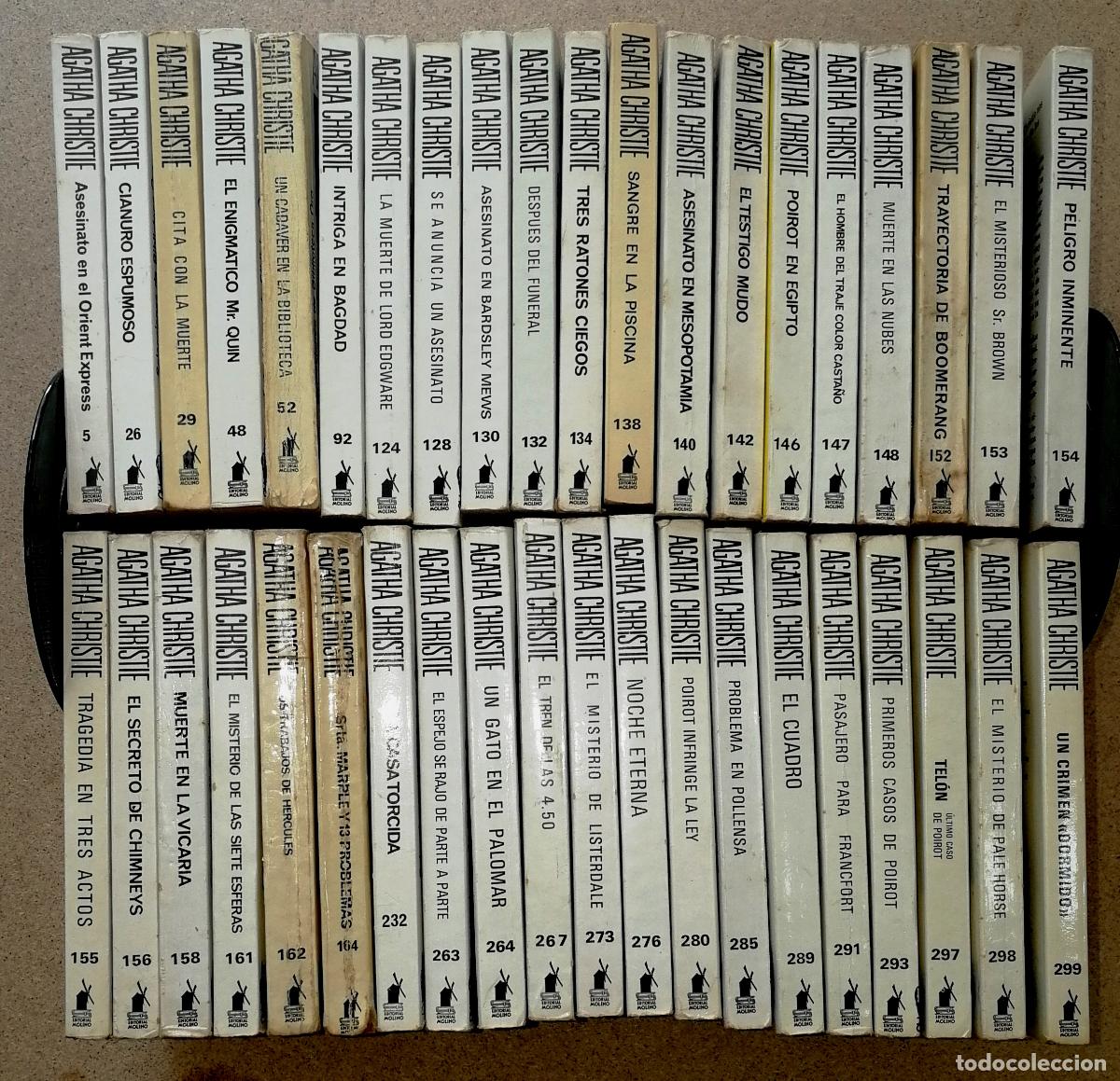 Libros de segunda mano: LOTE 40 LIBROS. AGATHA CHRISTIE. SELECCIONES BIBLIOTECA ORO. - Molino, 1959-1988