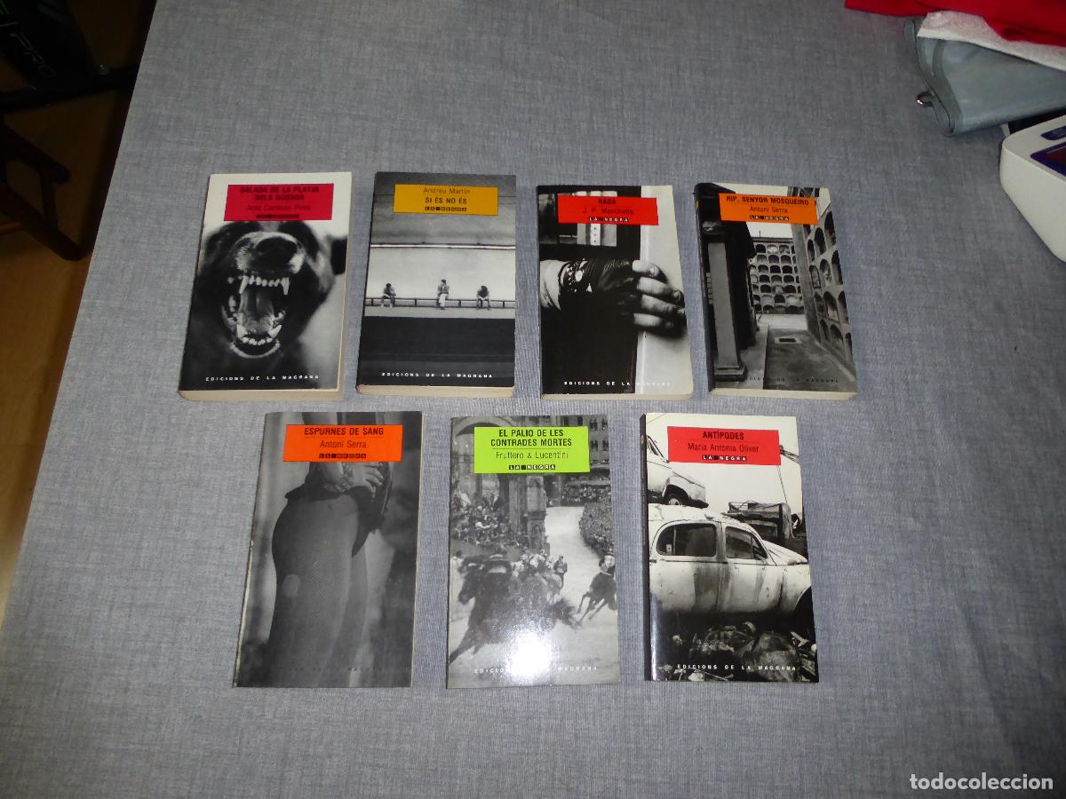 Livres d'occasion: LOT DE 7 NOVEL.LES POLICIAQUES - LA NEGRA - EDICIONS DE LA MAGRANA