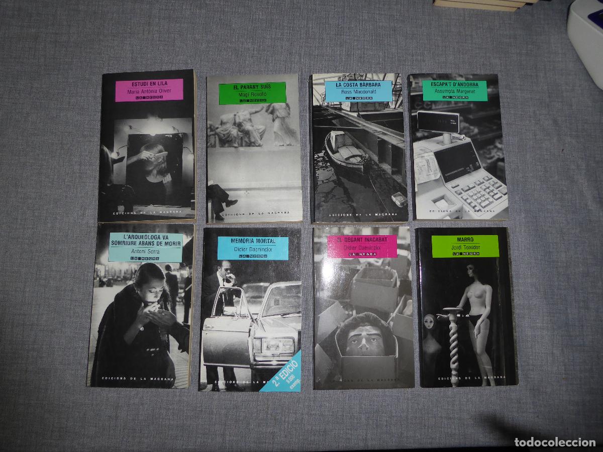 Libros de segunda mano: LOT DE 8 NOVEL.LES POLICIAQUES - LA NEGRA - EDICIONS DE LA MAGRANA