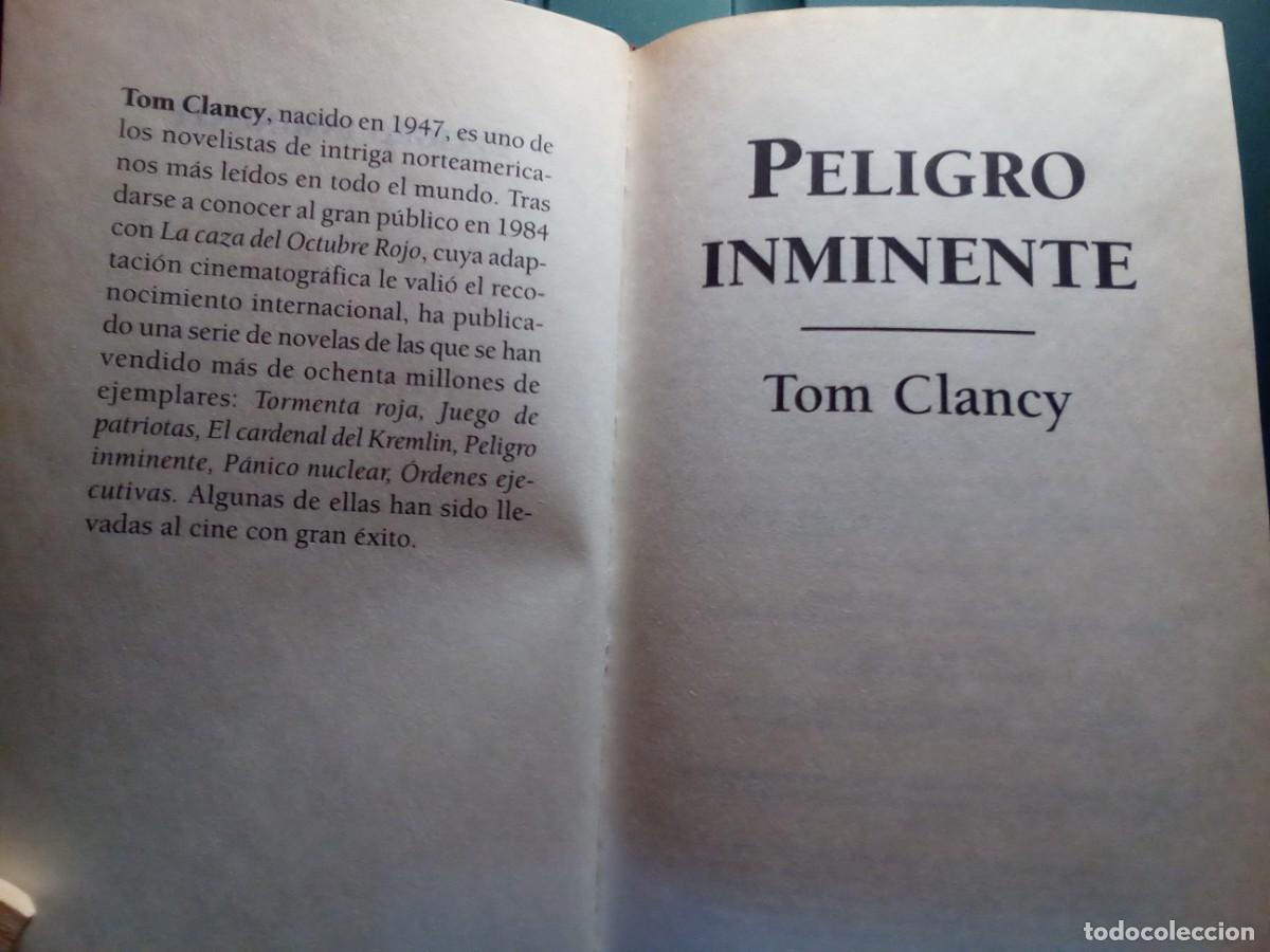 Libros de segunda mano: PELIGRO INMINENTE DE TOM CLANCY. - Foto 3