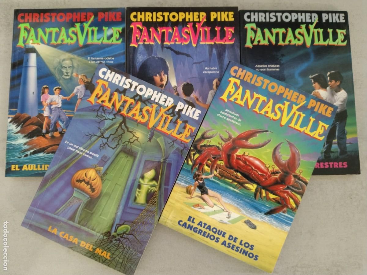 Libros de segunda mano: LOTE FANTASVILLE 2 3 4 14 18, AULLIDO CUEVA EMBRUJADA EXTRATERRESTRES CASA MAL CANGREJOS ASESINOS