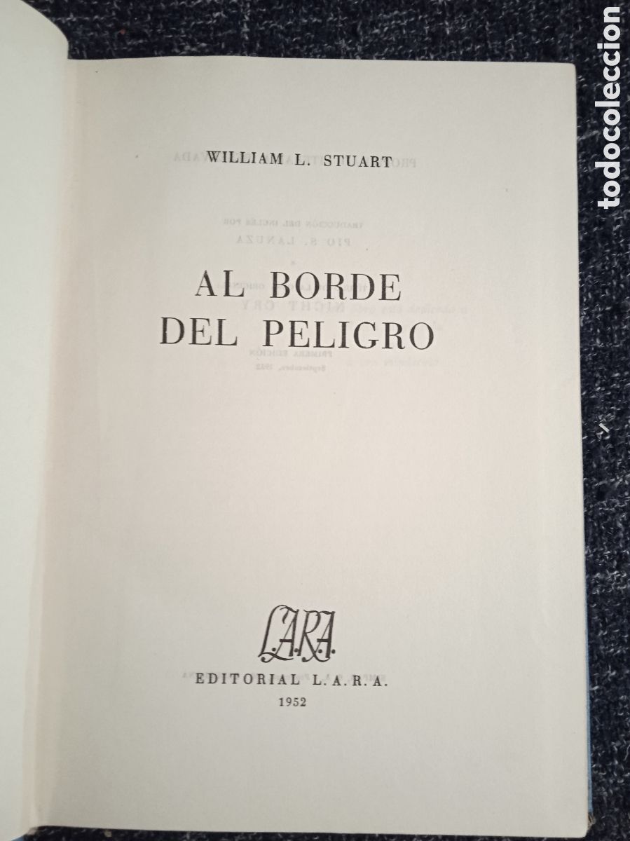 Livres d'occasion: AL BORDE DEL PELIGRO. / WILLIAM L. STUART