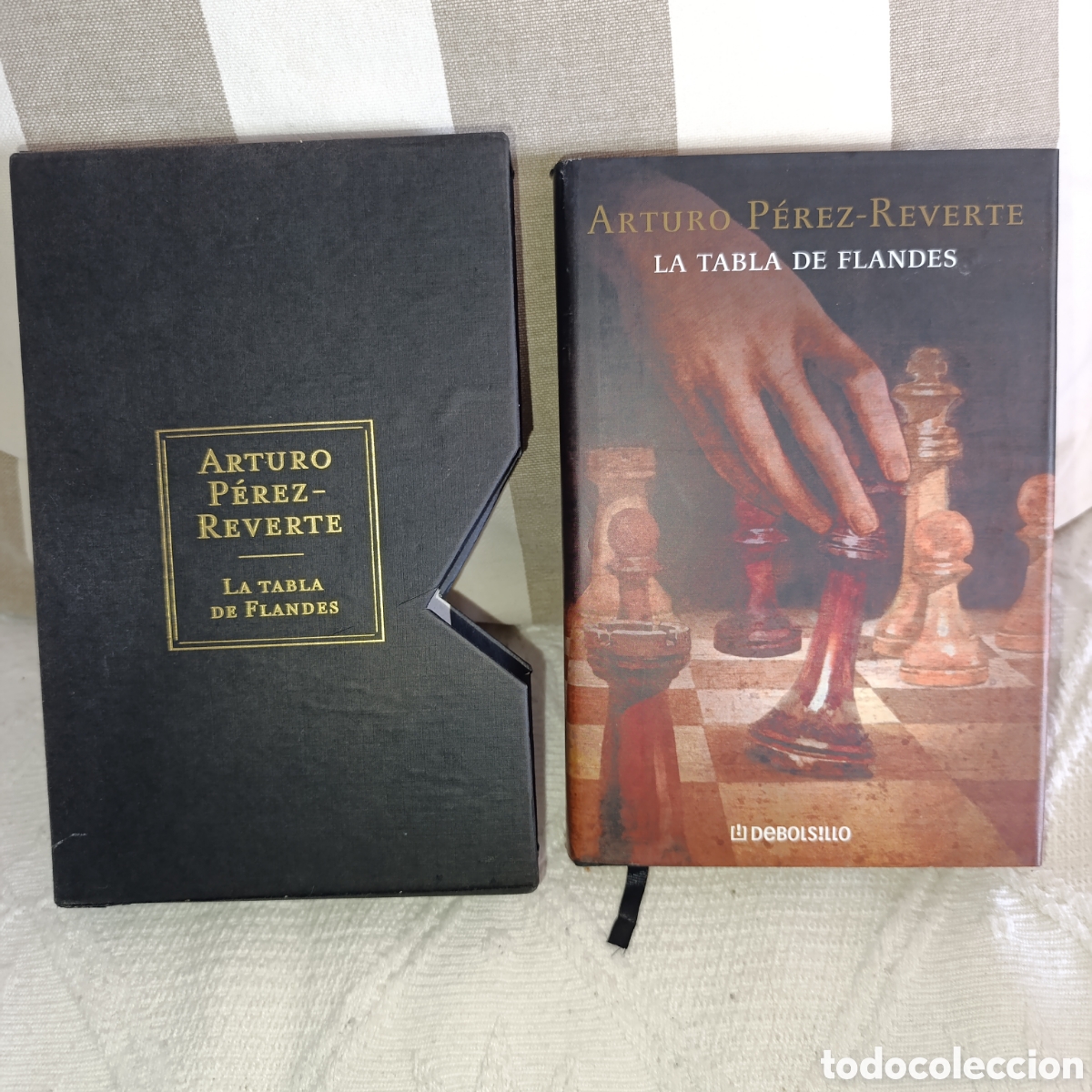 Libros de segunda mano: 1.edicion,La tabla de Flandes&rdquo; del autor Arturo P&eacute;rez-Reverte,edici&oacute;n en caja especial