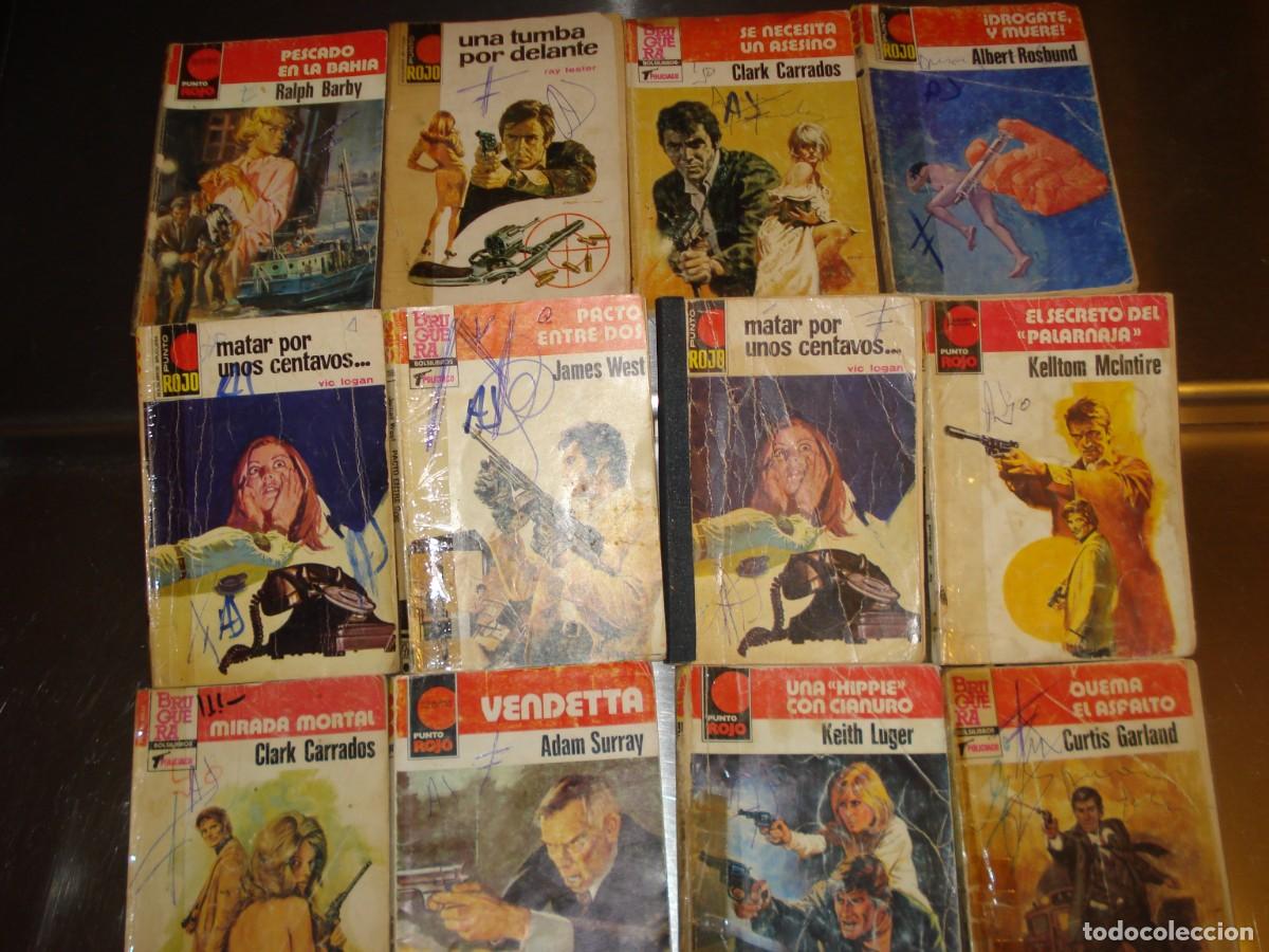 Libros de segunda mano: lote de 12 novelas policiacas,a&ntilde;o 1985 aproximado,bolsilibros,tama&ntilde;o bolsillo,variadas,1&ordm; lote