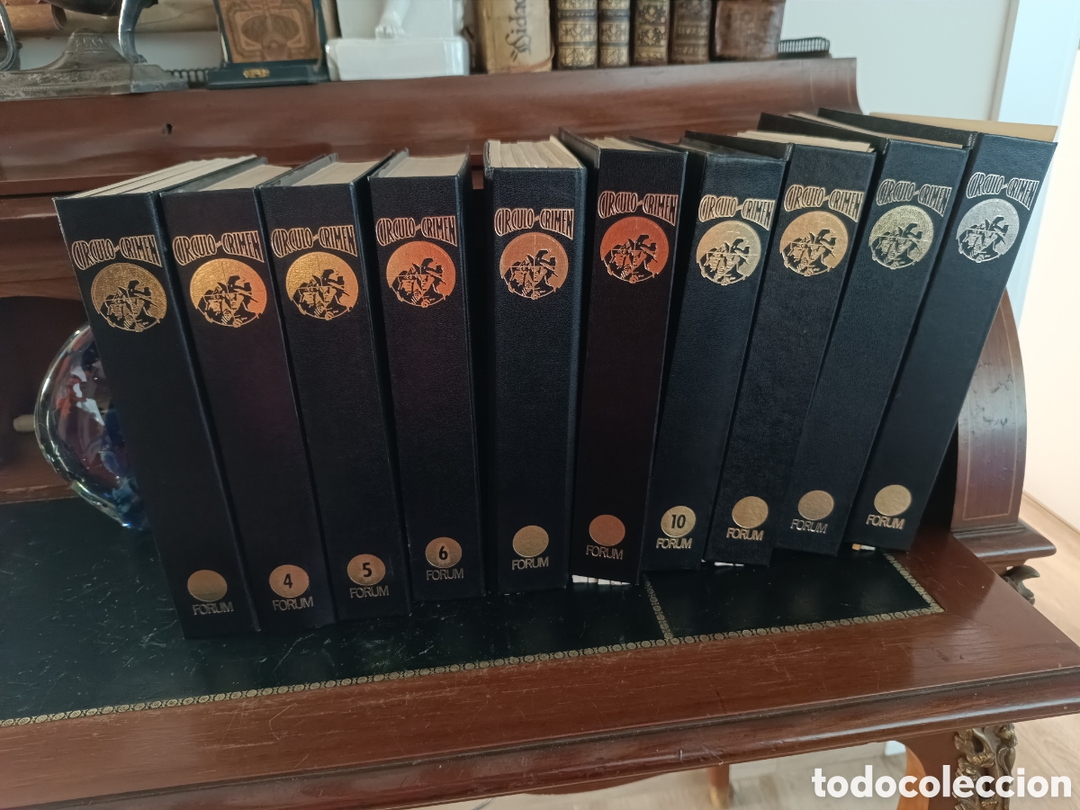 Libros de segunda mano: LOTE 10 TOMOS CIRCULO DEL CRIMEN (FORUM)- 57 NOVELAS CON ARCHIVADORES