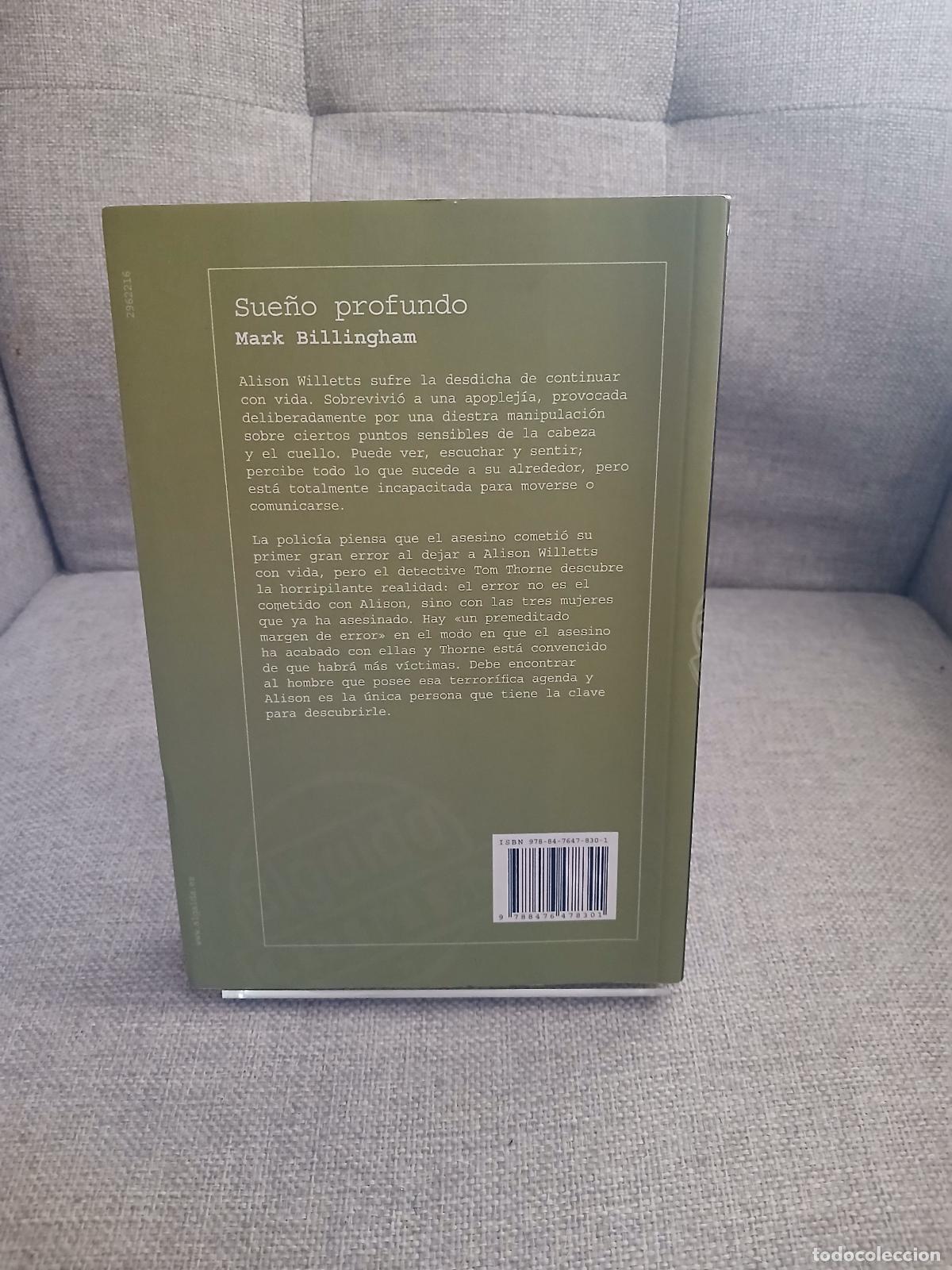 Libros de segunda mano: Sue&ntilde;o profundo - Mark Billingham - Foto 3