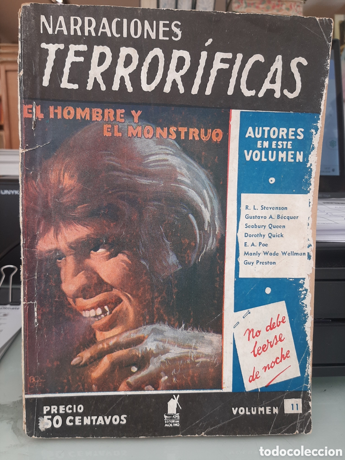 Second hand books: Narraciones Terrorificas - Hugh B. Cave et al.