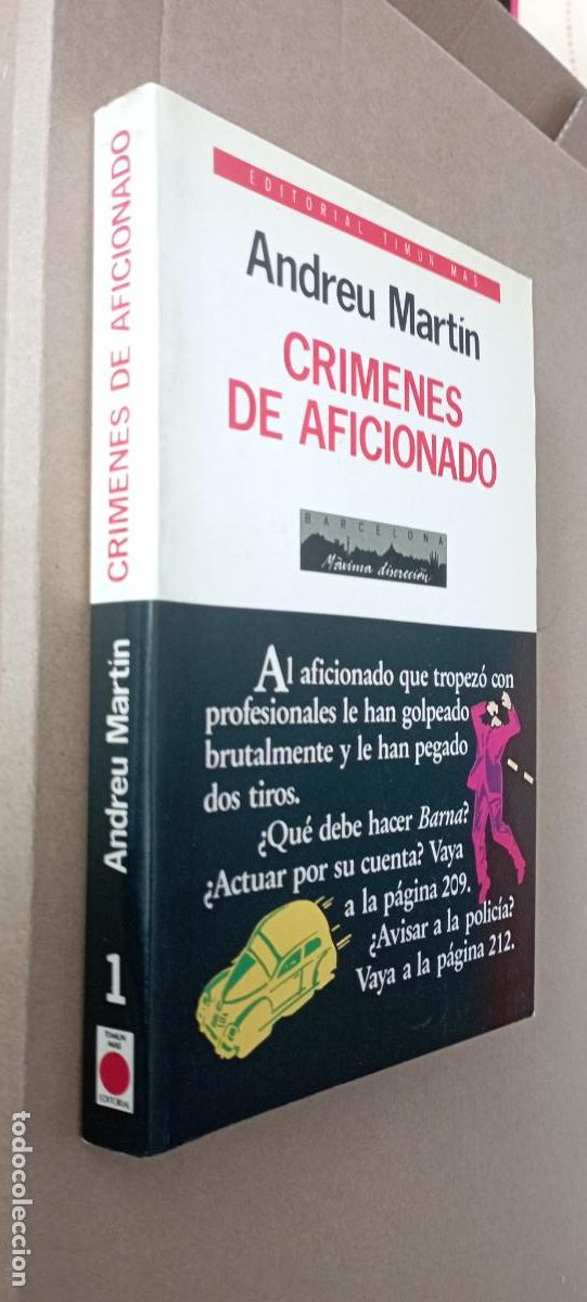 Libros de segunda mano: PLI - ANDREU MART&Iacute;N - CRIMENES DE AFICIONADO - MUY NUEVO - 1&ordf; EDICI&Oacute;N 1987 TIMUN MAS