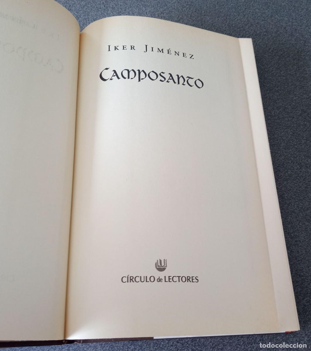 Libros de segunda mano: Camposanto Iker Jim&eacute;nez - Foto 4