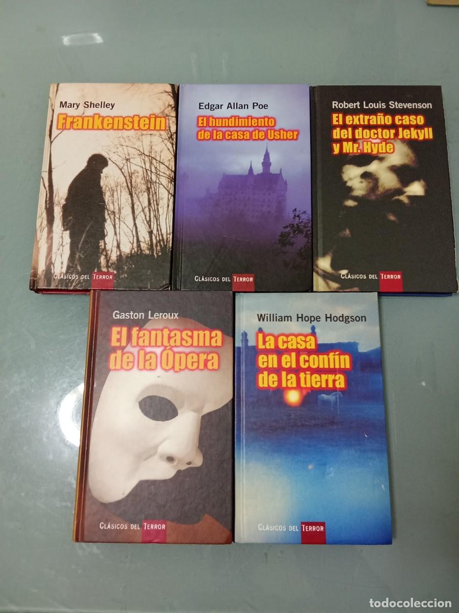 Libros de segunda mano: CL&Aacute;SICOS DEL TERROR RBA/VALDEMAR. 5 tomos.