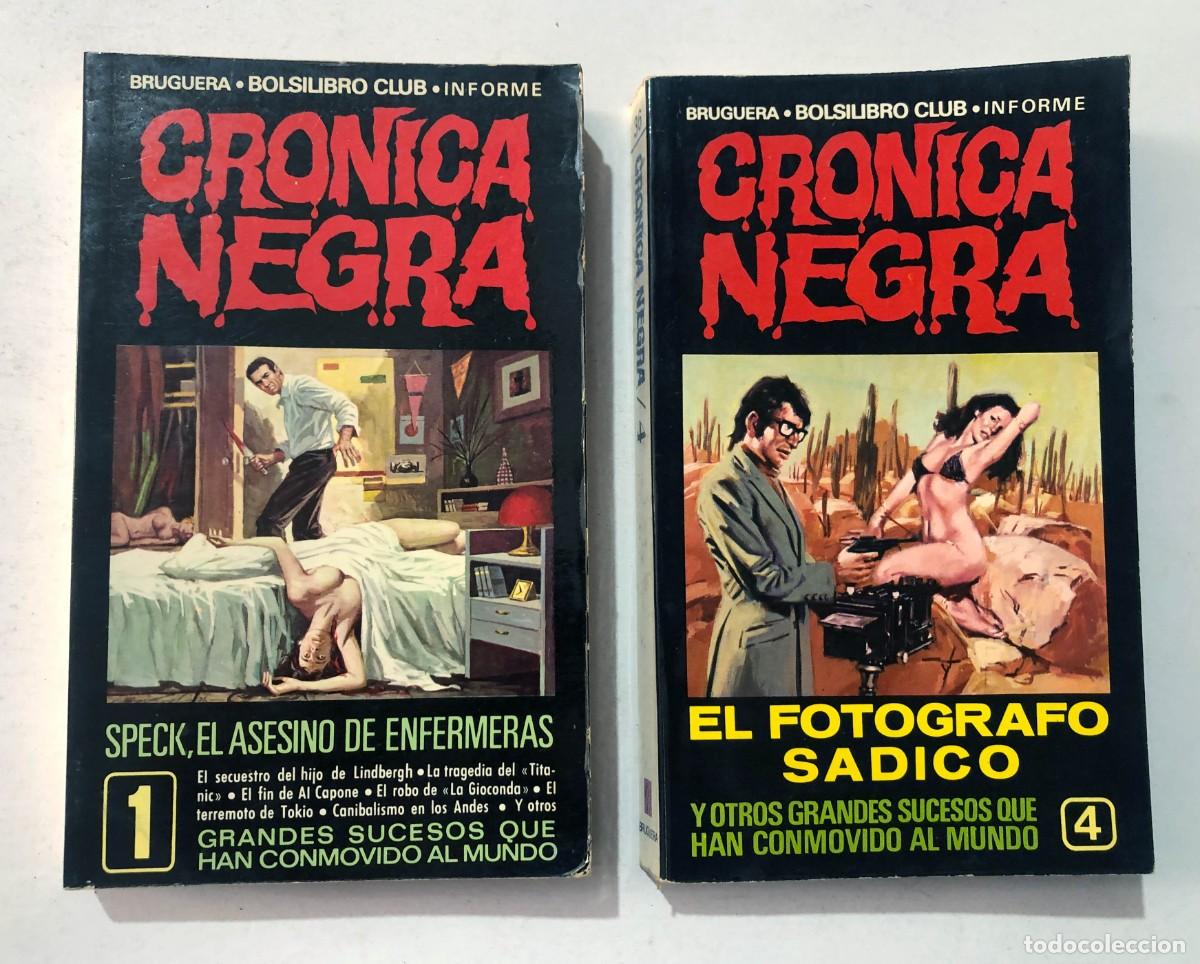 Libros de segunda mano: CR&Oacute;NICA NEGRA / SPECK, EL ASESINO DE ENFERMERAS - EL FOT&Oacute;GRAFO S&Aacute;DICO / BRUGUERA 1976