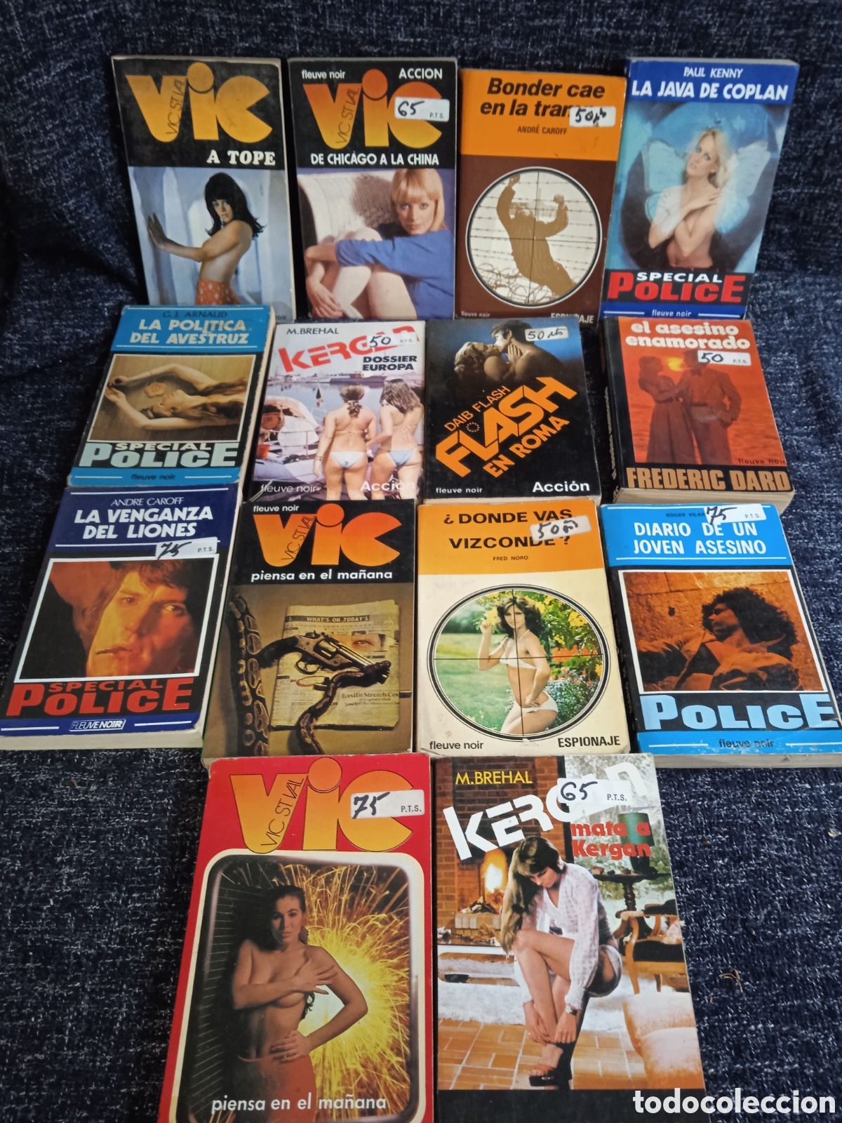 Libros de segunda mano: FLEUVE NOIR - NOVELA POLICIACA -LOTE DE 14 LIBROS