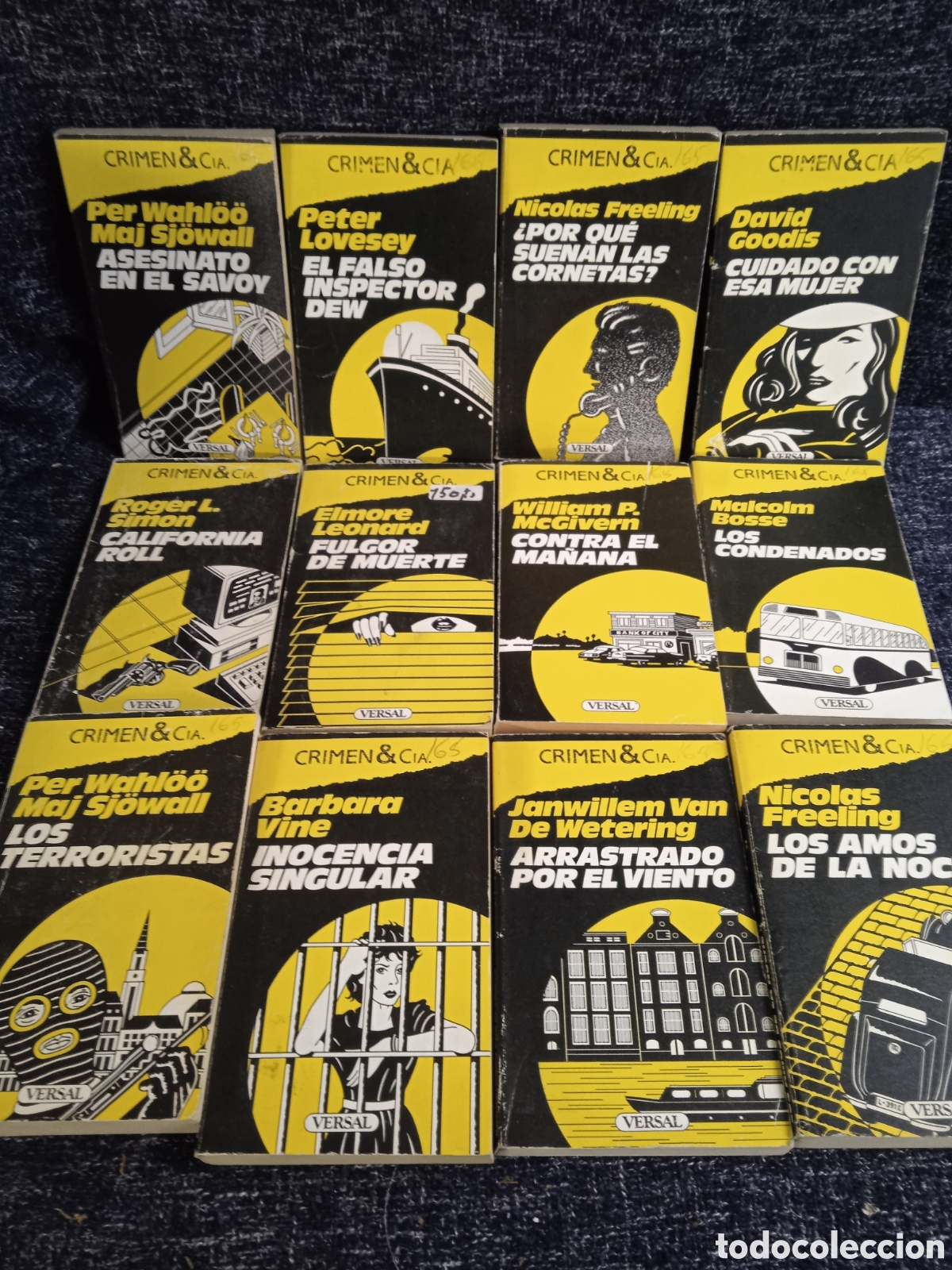 Libros de segunda mano: CRIMEN & CIA - LOTE DE 12 EJEMPLARES -ED. VERSAL - NOVELA POLICIACA