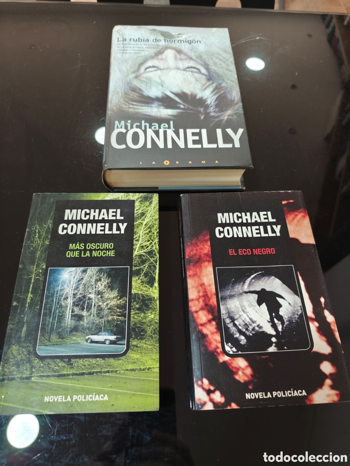 Libros de segunda mano: Lote 3 libros Michael Connelly: La rubia de hormig&oacute;n, M&aacute;s oscuro que la noche y Eco negro