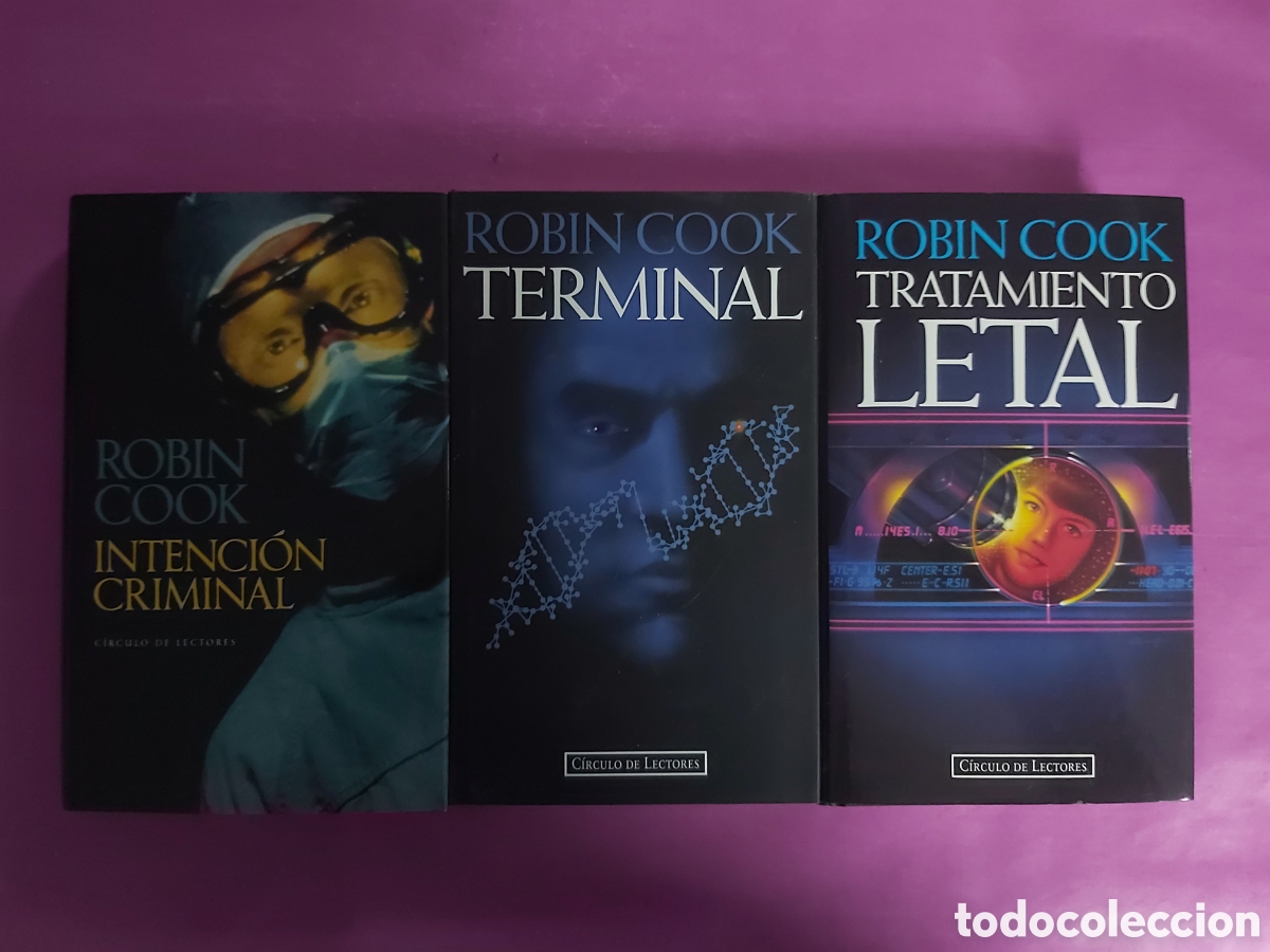 Libros de segunda mano: INTENCI&Oacute;N CRIMINAL TERMINAL TRATAMIENTO LETAL ROBIN COOK C&Iacute;RCULO DE LECTORES