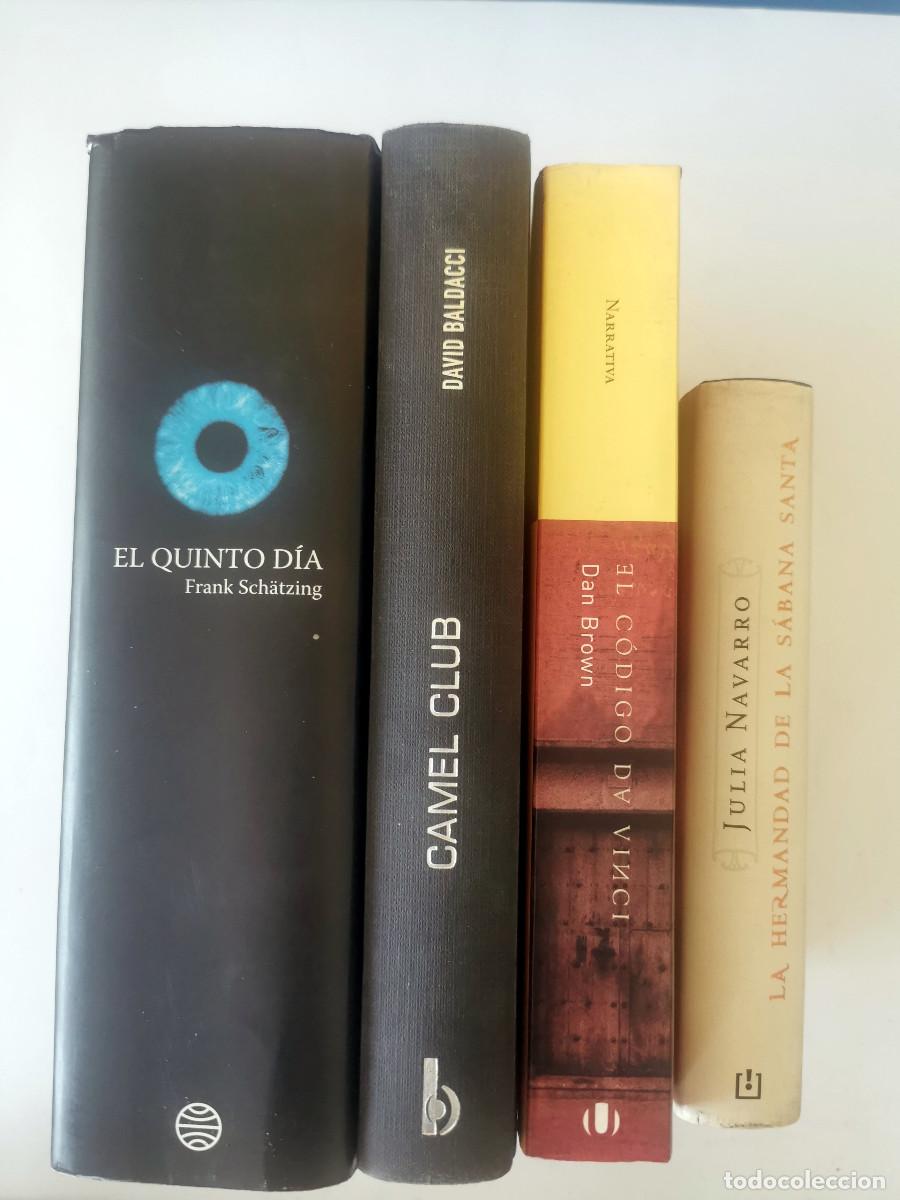 Libros de segunda mano: El quinto d&iacute;a Frank Sch&auml;tzing Camel Club David Baldacci Hermandad de la S&aacute;bana Santa C&oacute;digo Da Vinci