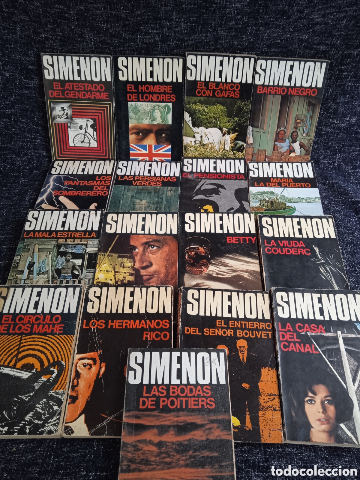 Second hand books: SIMENON - LOTE DE 17 NOVELAS -ED. LUIS DE CARALT EDITOR - VER TITULOS EN FOTO