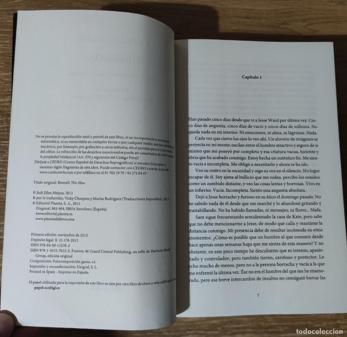 Libros de segunda mano: Libro - Obsesi&oacute;n (2013) Jodi Ellen Malpas - Foto 2