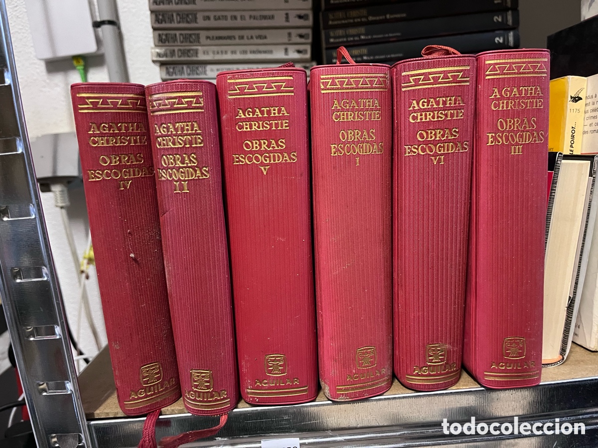 Libros de segunda mano: Blas58 AGATHA CHRISTIE .OBRAS ESCOGIDAS LOTE DE 6 TOMOS -ED. AGUILAR I, II, III , IV, V, VI
