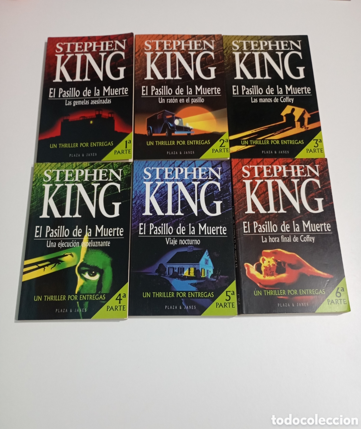 Libros de segunda mano: El Pasillo de la Muerte por entregas. Completa 6 partes Stephen King La Milla Verde Plaza & Jan&eacute;s