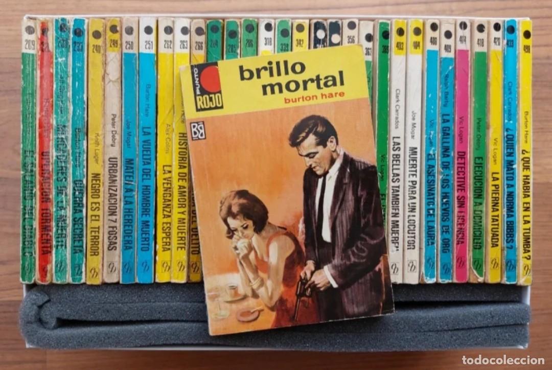 Libros de segunda mano: PUNTO ROJO BRUGUERA - LOTE 32 NOVELAS ANTIGUAS-BOLSILIBROS-PULP (BUEN ESTADO)