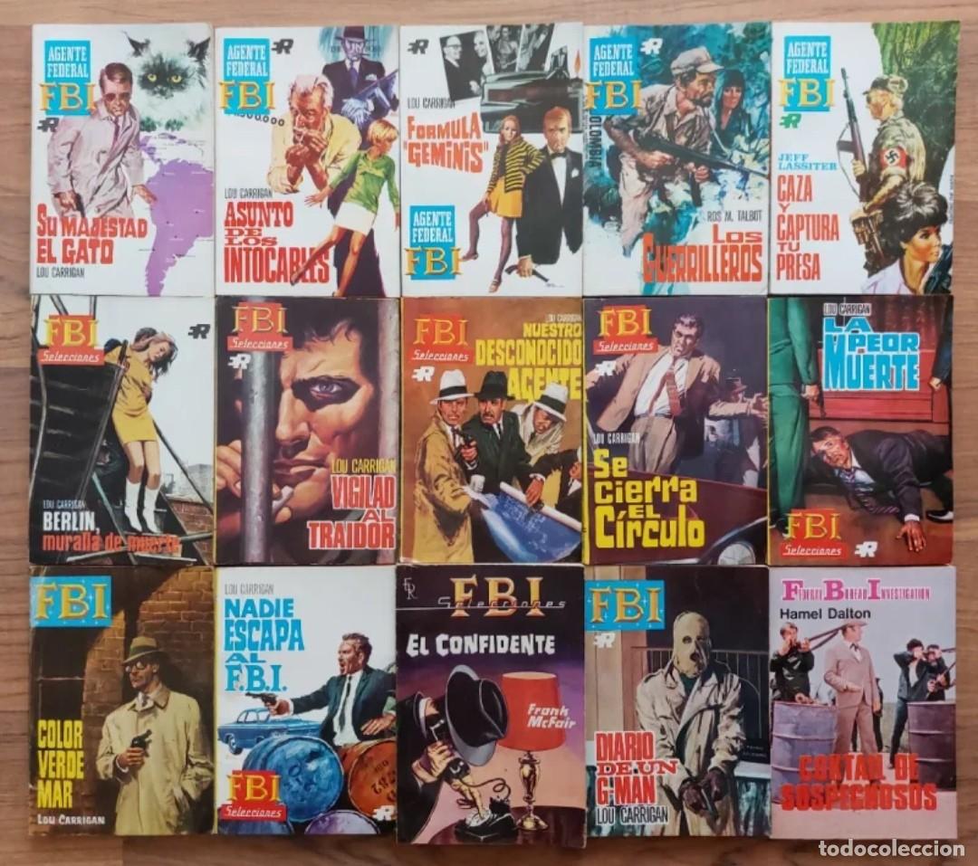 Libros de segunda mano: F.B.I. SELECCIONES ROLLAN - LOTE 15 NOVELAS ANTIGUAS-BOLSILIBROS-PULP (MUY BUEN ESTADO)