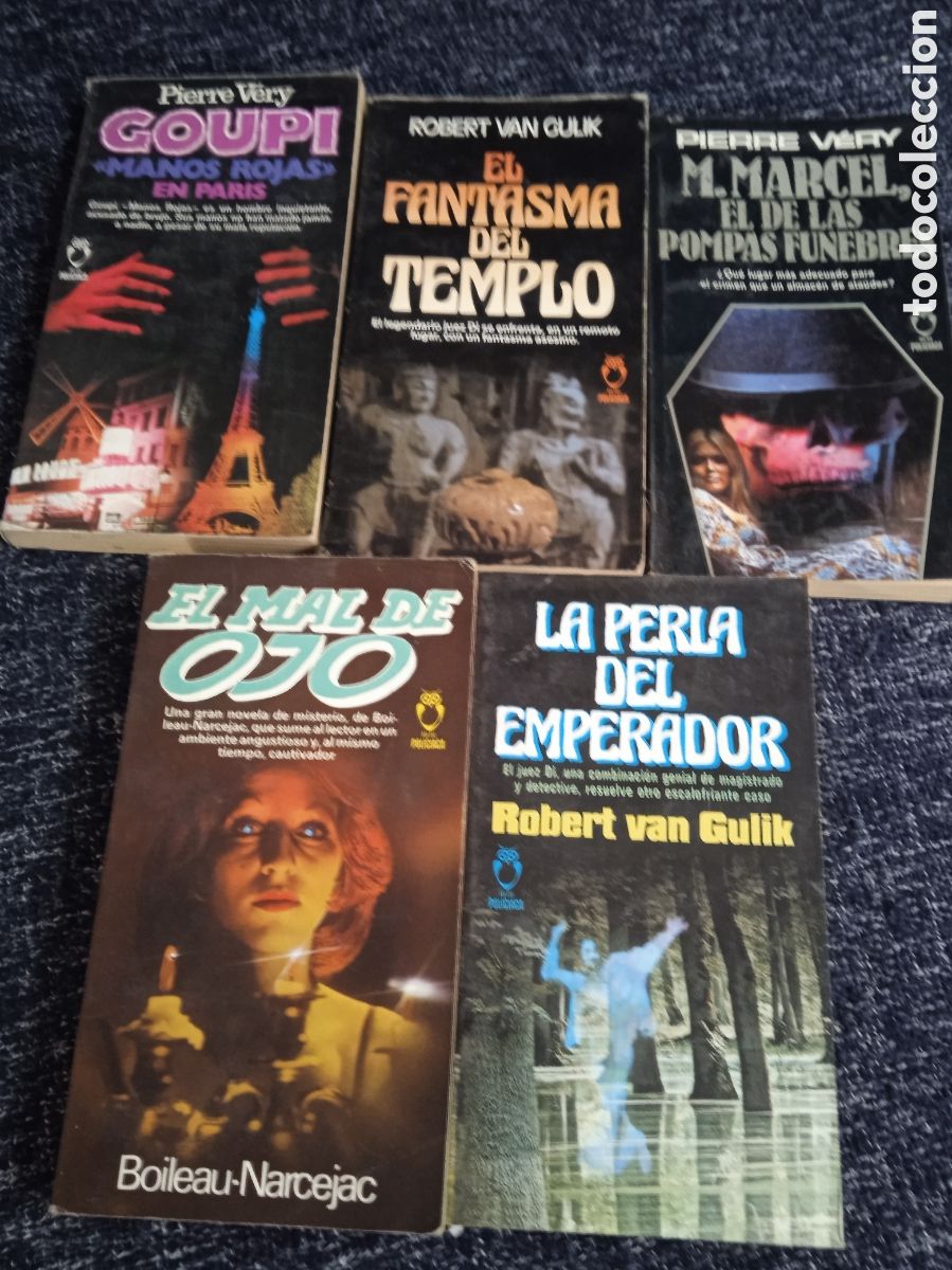 Libros de segunda mano: NOVELAS DE MISTERIO Y POLICIACA - LOTE 5 EJEMPLARES ( PLAZA JANES A&Ntilde;OS 80 ) VER TITULOS EN FOTOS