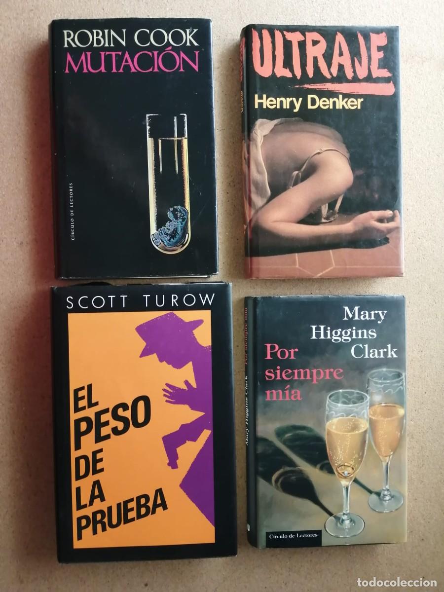 Libros de segunda mano: LOTE 4 NOVELAS INTRIGA (ULTRAJE - EL PESO DE LA PRUEBA - MUTACION - POR SIEMPRE MIA)