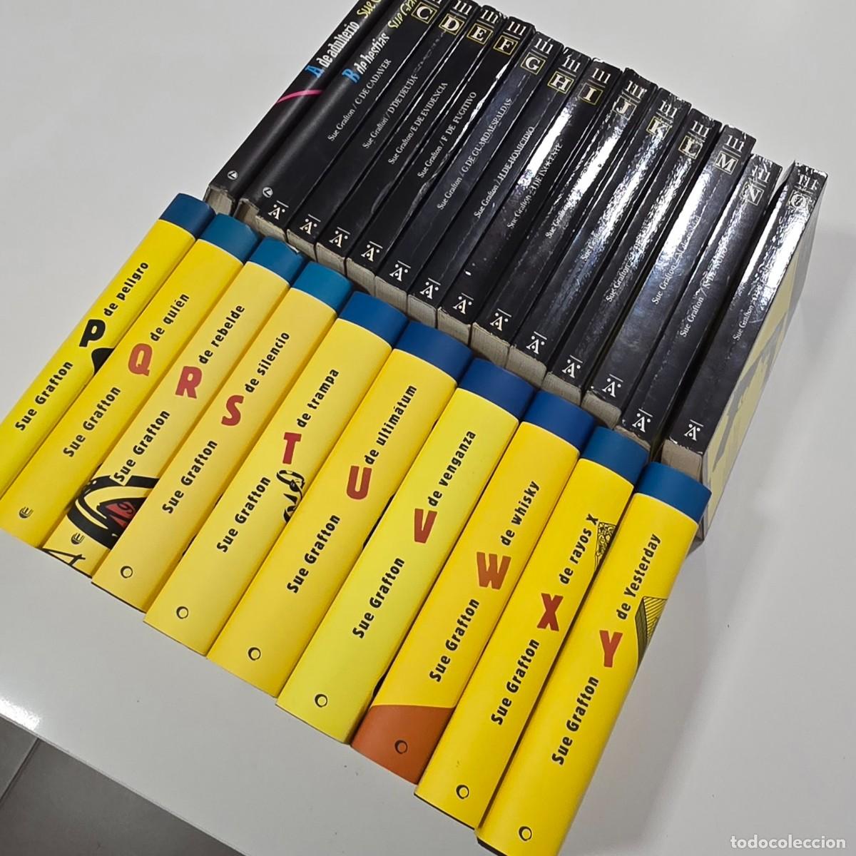 Libros de segunda mano: Sue Grafton &mdash; Abecedario del Crimen COMPLETO de la A a la Y (25 libros, saga Kinsey Millhone)