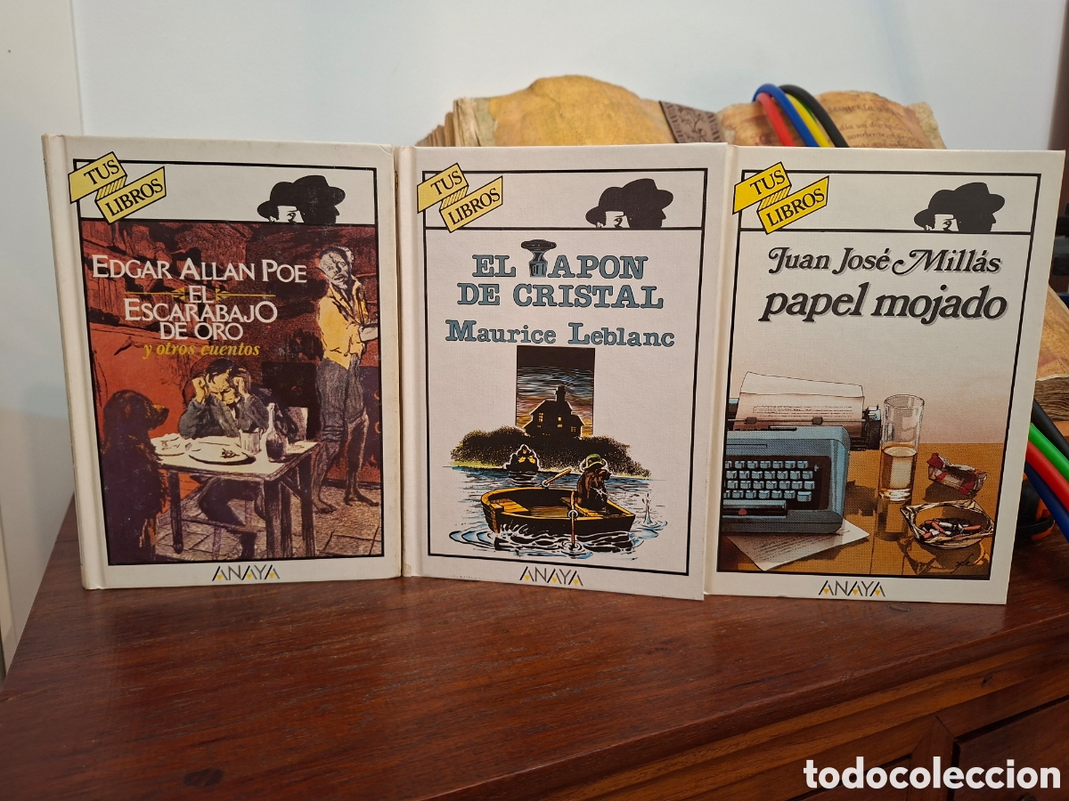 Libros de segunda mano: El Escarabajo de Oro, El tap&oacute;n de Cristal, Papel mojado