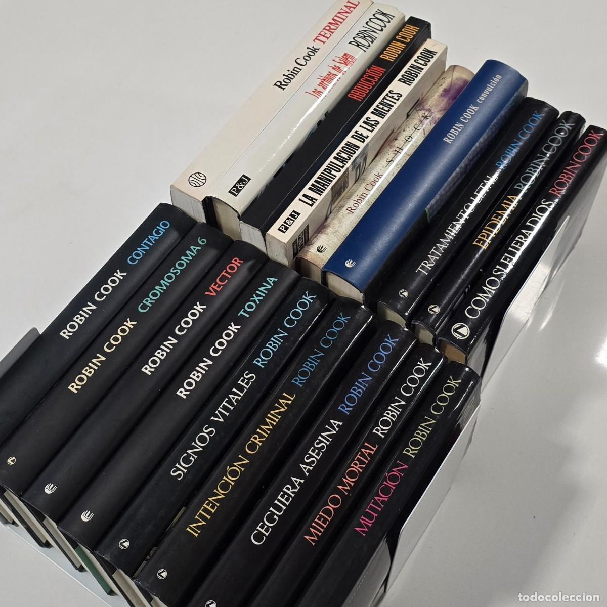 Libros de segunda mano: Robin Cook, lote 18 libros: Epidemia, Contagio, Cromosoma 6, Vector, Toxina, Los archivos de Salem&hellip;