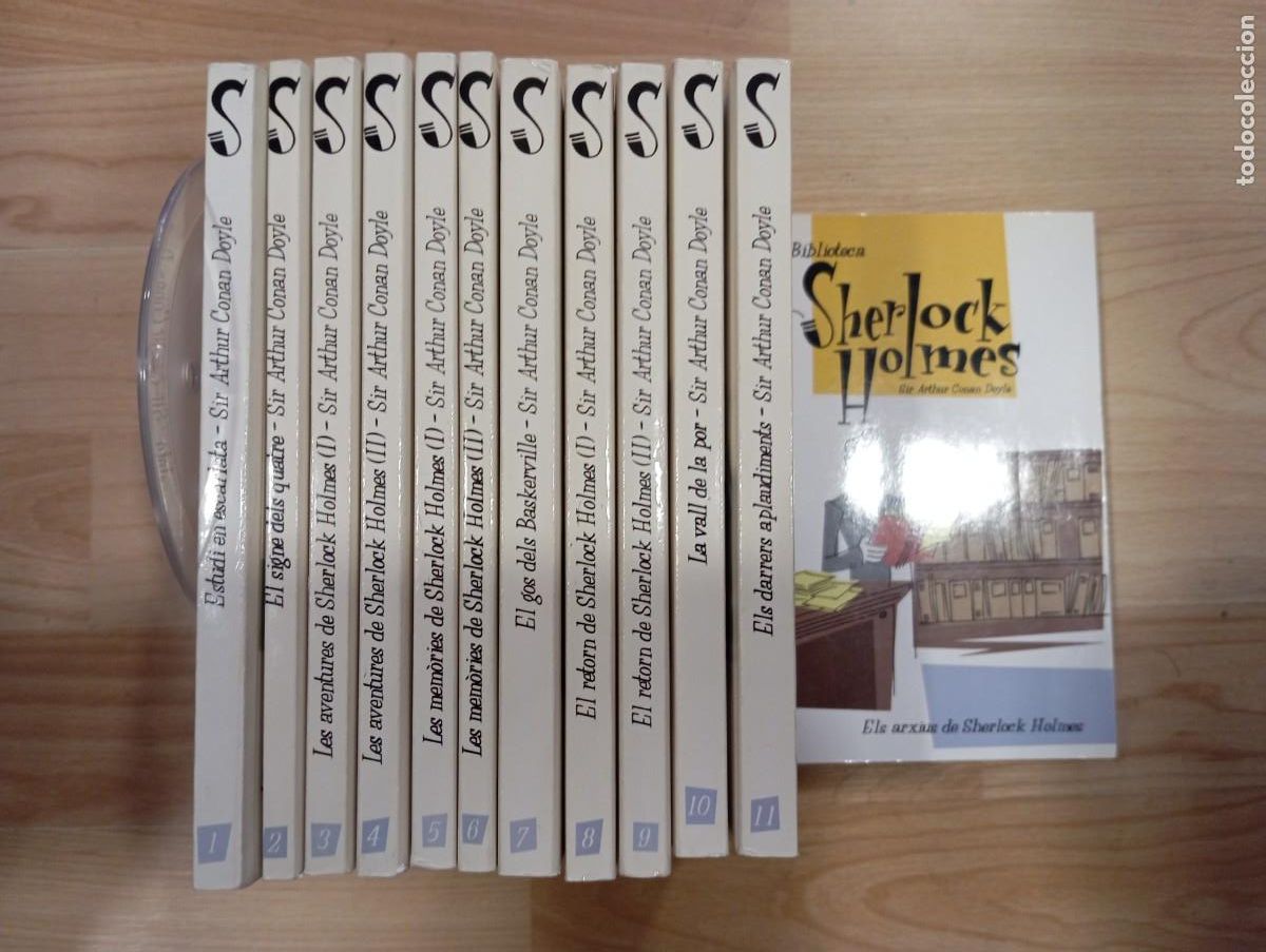 Libros de segunda mano: 'Biblioteca Sherlock Holmes'. Arthur Conan Doyle. 12 volums. (catal&agrave;)