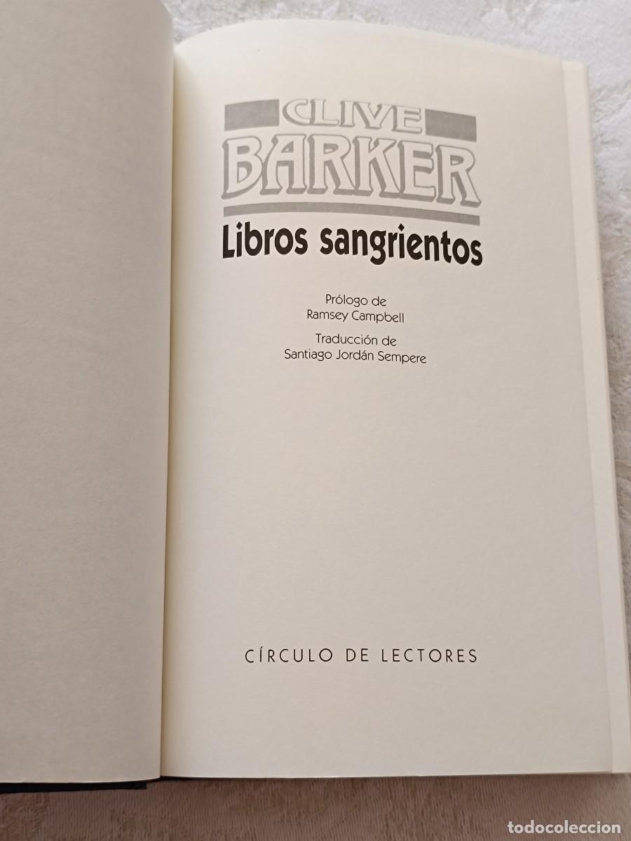 Libros de segunda mano: Libros Sangrientos de Clive Barker - Foto 6