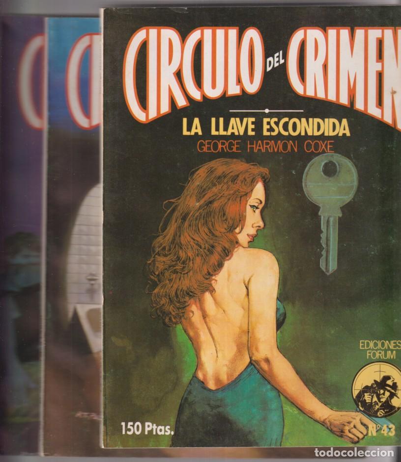 Libros de segunda mano: C&iacute;rculo del crimen. Forum. Lote de 3 ejemplares: 40, 42, 43