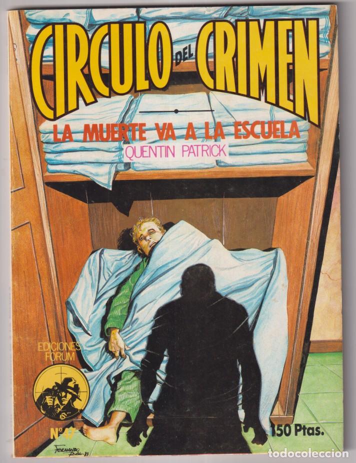 Libros de segunda mano: C&iacute;rculo del Crimen n&ordm; 47. La muerte va a la escuela. Forum