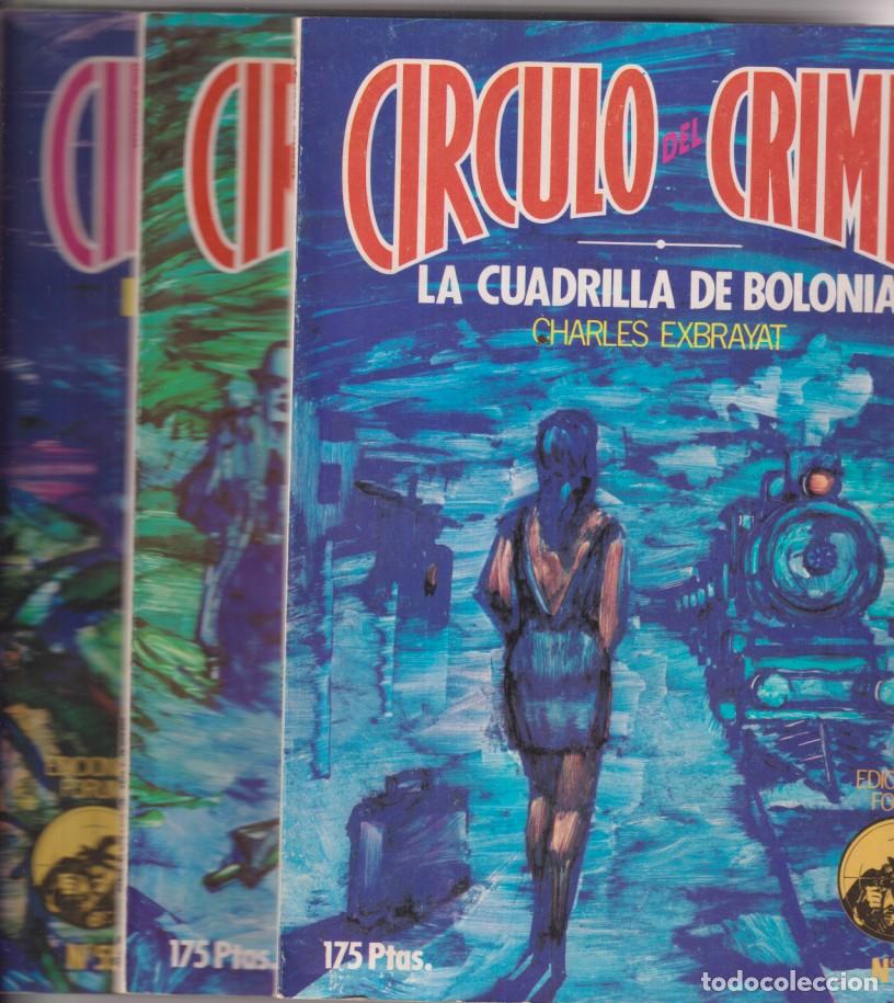 Libros de segunda mano: C&iacute;rculo del crimen. Forum. Lote de 3 ejemplares: 55, 56, 57