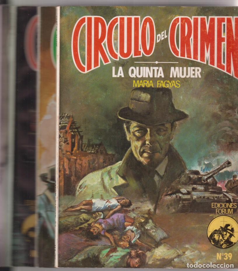 Libros de segunda mano: C&iacute;rculo del Crimen. Forum. Lote de 4 ejemplares: 33, 35, 38, 39