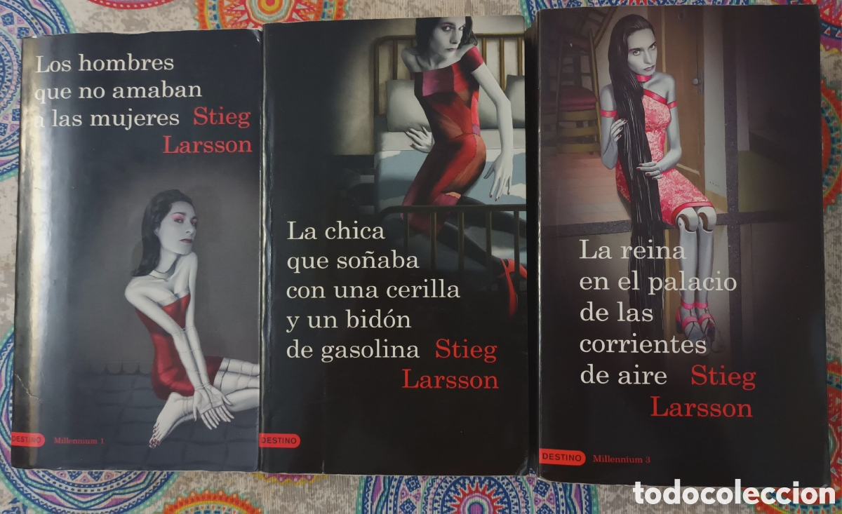 Second hand books: Trilog&iacute;a Millenium (Stieg Larsson).