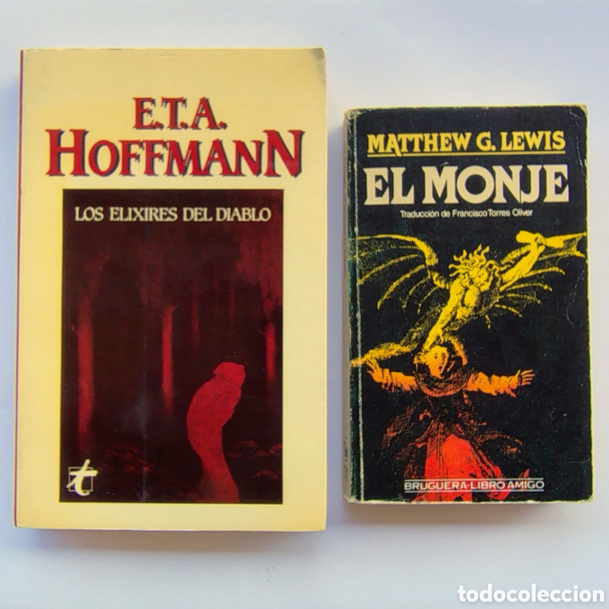 Libros de segunda mano: Lote 2 libros G&oacute;tico Cl&aacute;sico &bull; El monje & Los elixires del diablo &bull; Vintage