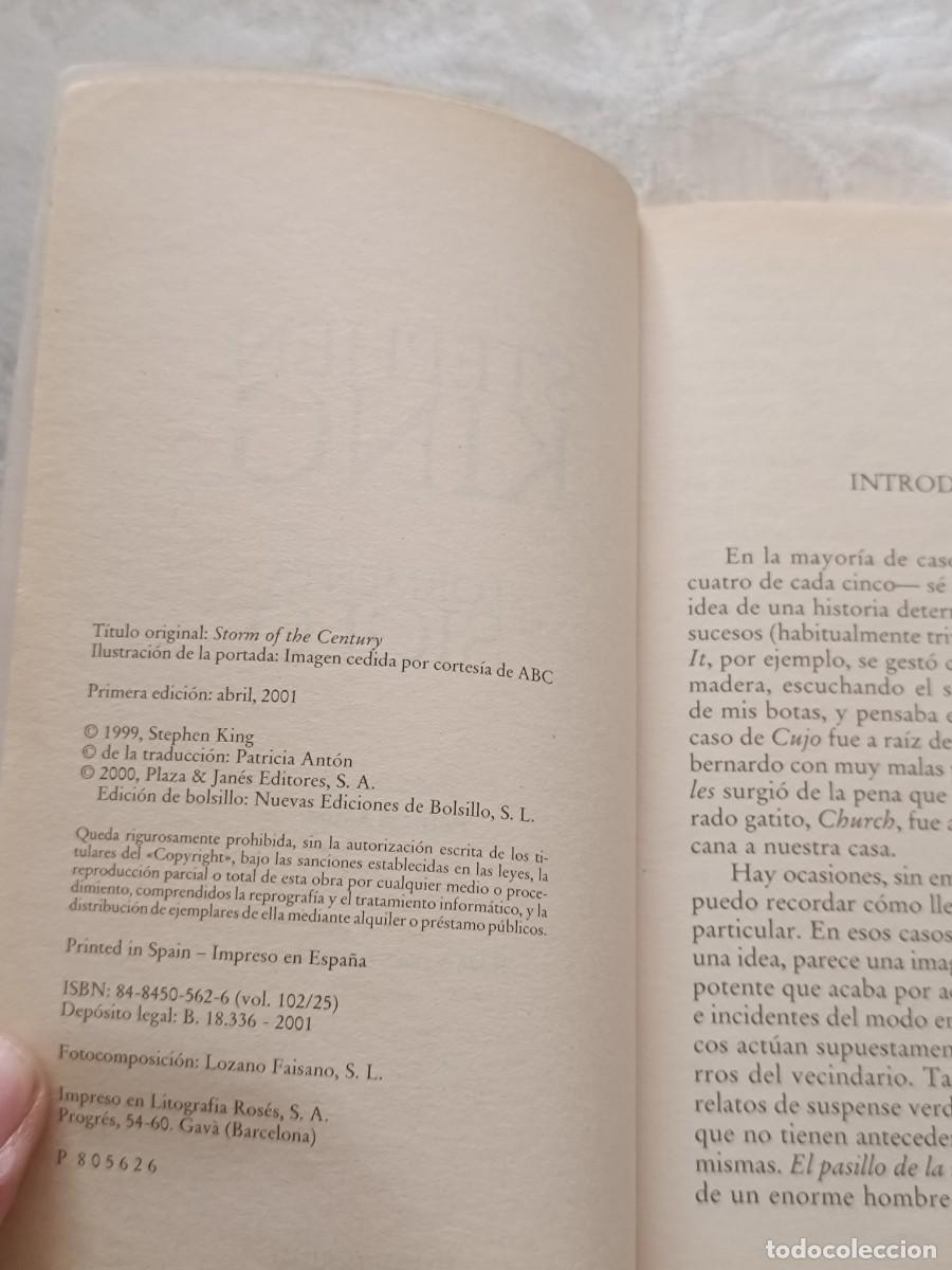 Libros de segunda mano: La Tormenta del Siglo de Stephen King - Foto 6