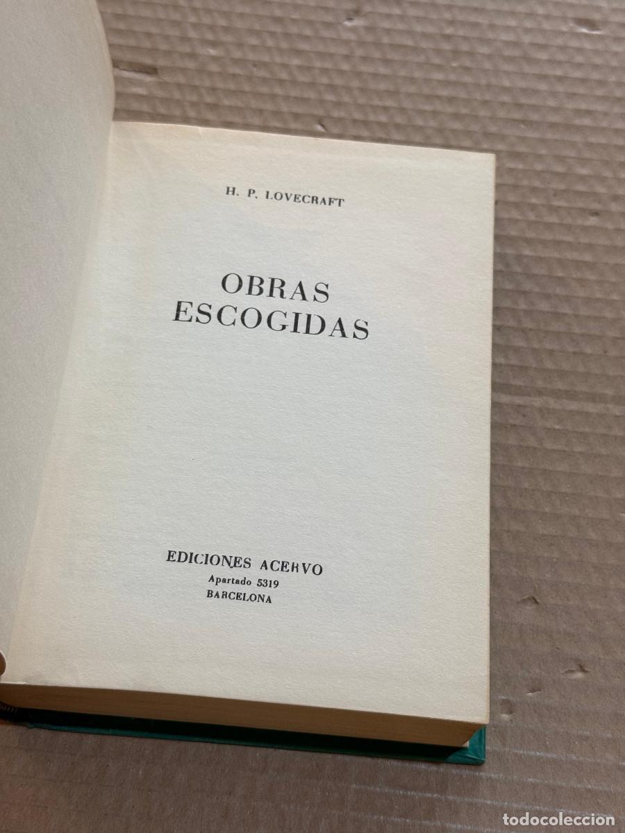 Libros de segunda mano: H.P. LOVECRAFT / OBRAS ESCOGIDAS / TERROR COSMICO
