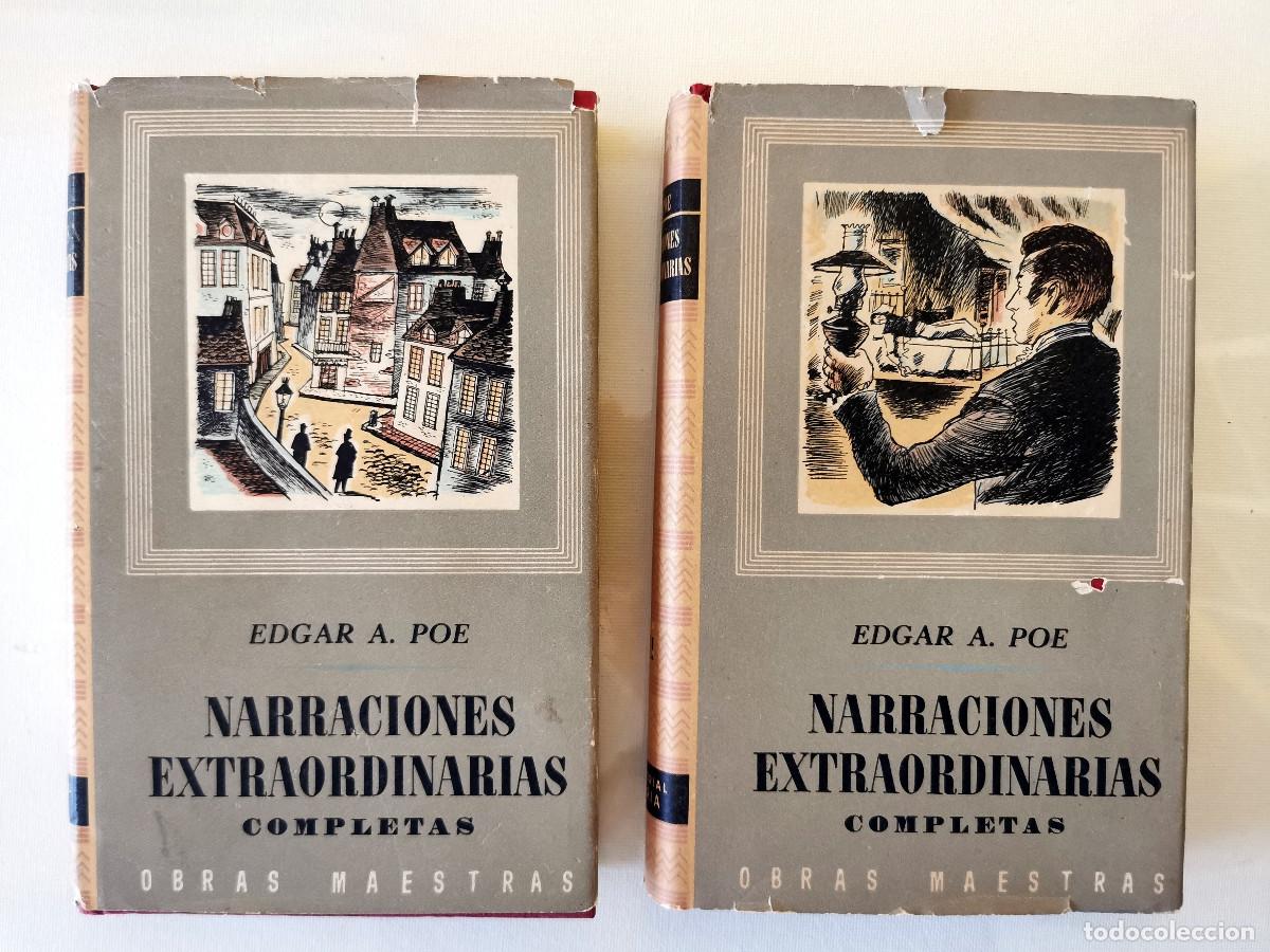 Libros de segunda mano: Edgar Allan Poe. Narraciones extraordinarias completas 2 vol&uacute;menes