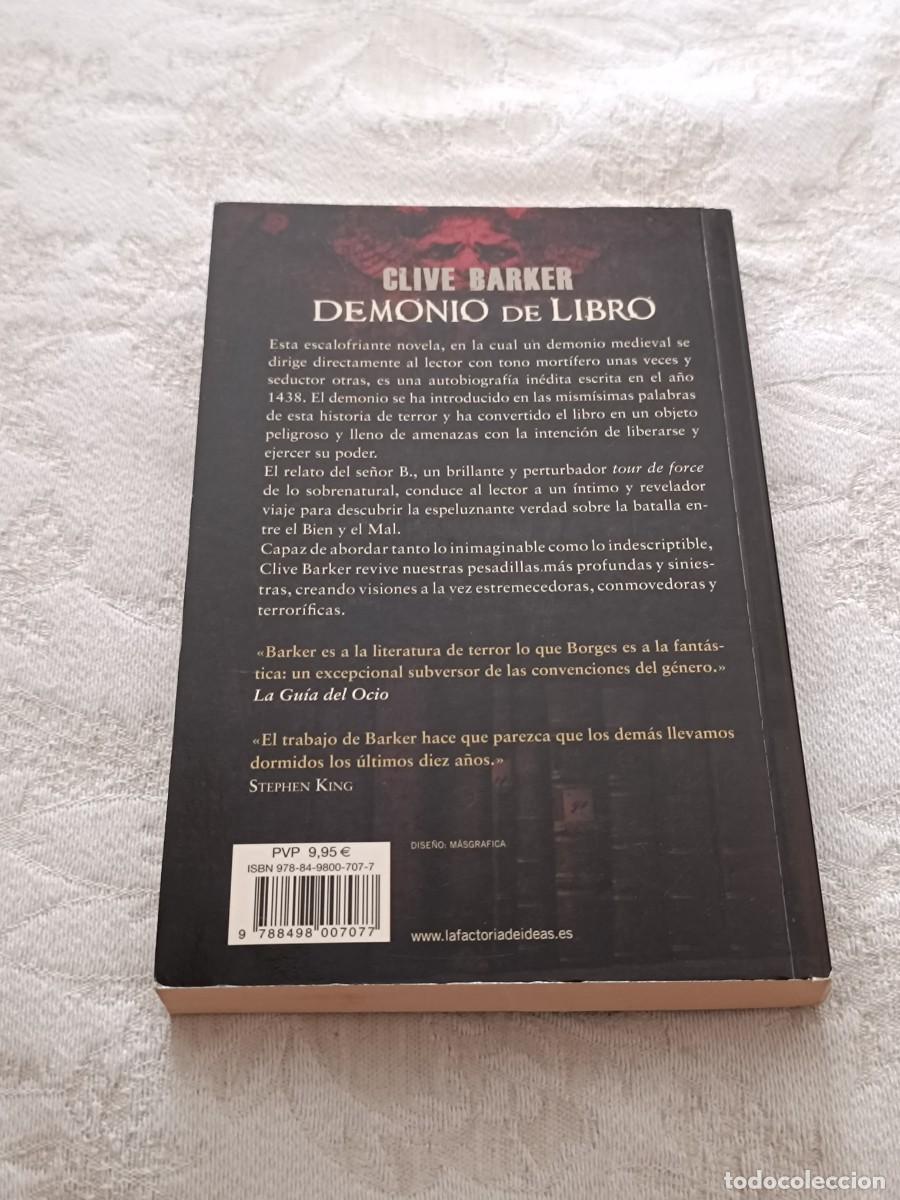 Libros de segunda mano: Demonio de libro de Clive Barker - Foto 2