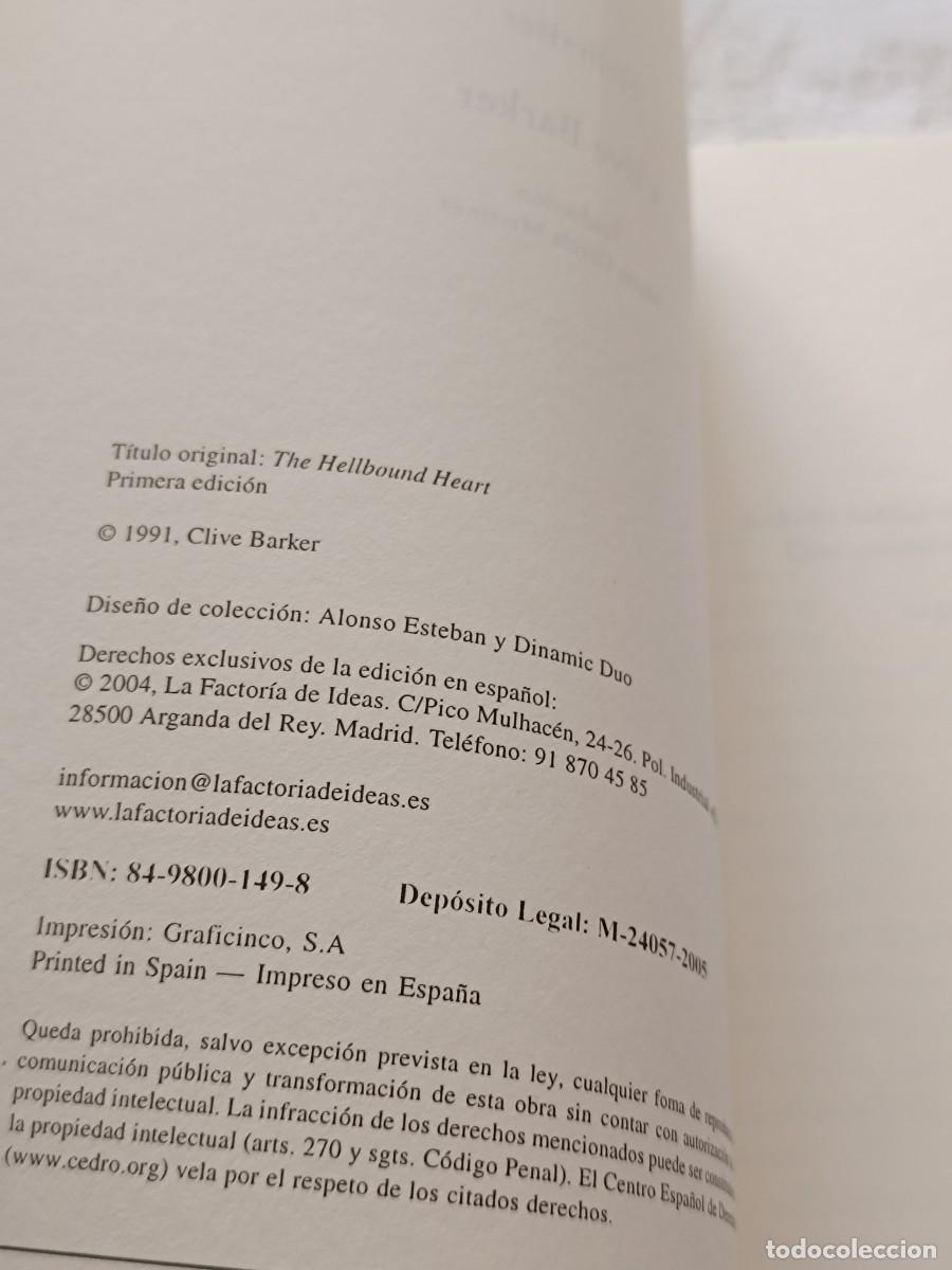 Libros de segunda mano: Hellraiser de Clive Barker - Foto 6