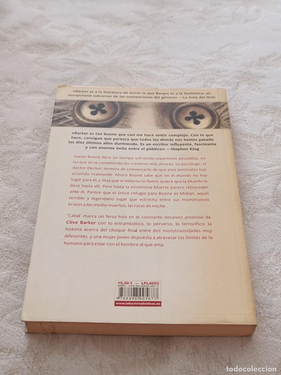 Libros de segunda mano: Cabal de Clive Barker - Foto 2