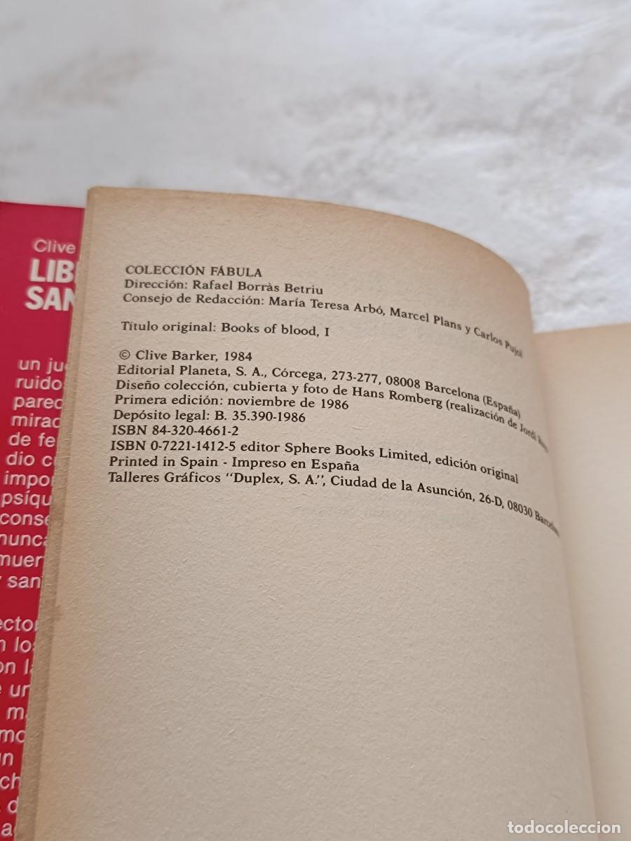 Libros de segunda mano: Libros sangrientos de Clive Barker - Foto 6