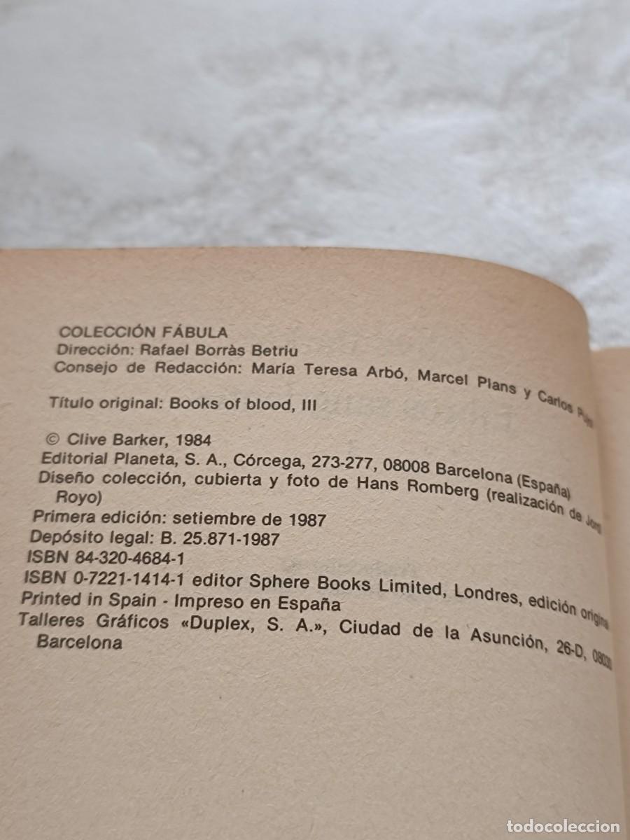 Libros de segunda mano: Libros sangrientos de Clive Barker - Foto 10