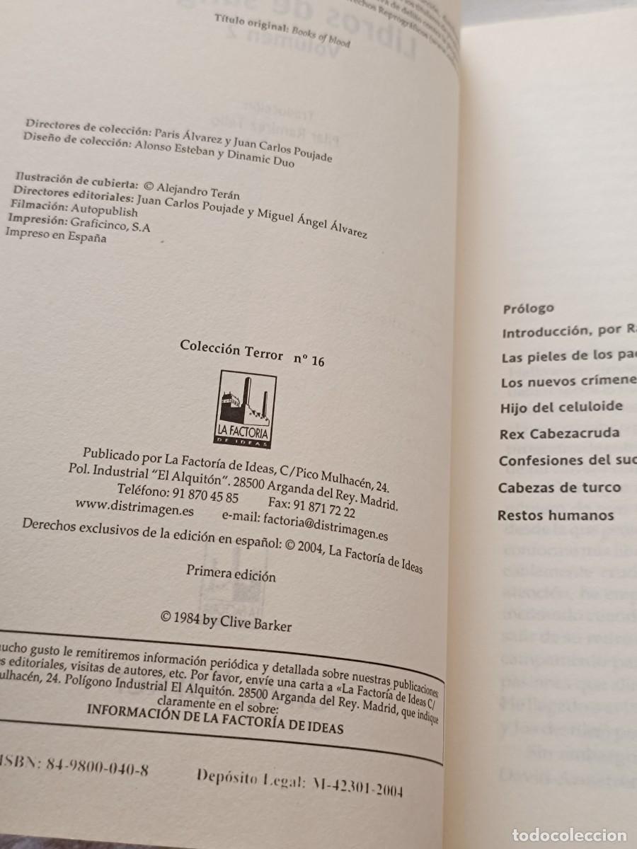 Libros de segunda mano: Libros de Sangre de Clive Barker - Foto 8