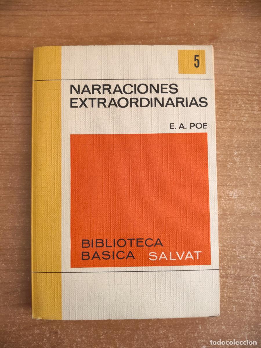 Libros de segunda mano: Narraciones Extraordinarias - E. Alan Poe - Biblioteca B&aacute;sica Salvat - Libro RTV n&ordm; 5 - 1971