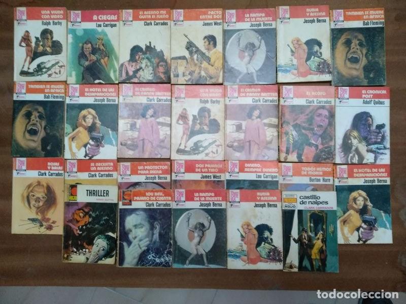 Libros de segunda mano: lote 26 bolsilibro PUNTO ROJO POLICIACO Bruguera